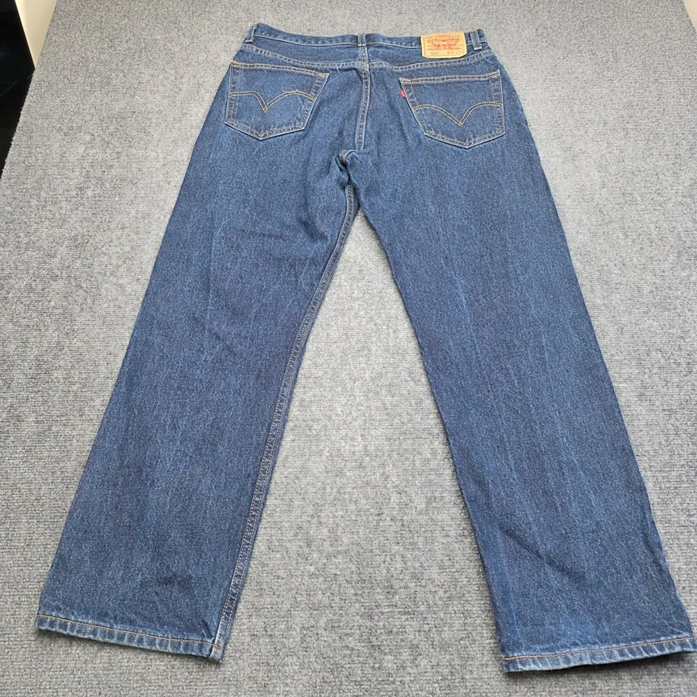 Levi's 505 Regular Fit Jeans Men's 36x30 Blue Denim Stonewash 100% Cotton Mexico